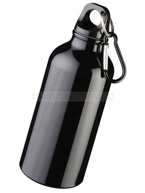 Фото Черная бутылка из алюминия OREGON с карабином