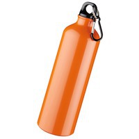 Бутылка оранжевая из алюминия PACIFIC с карабином