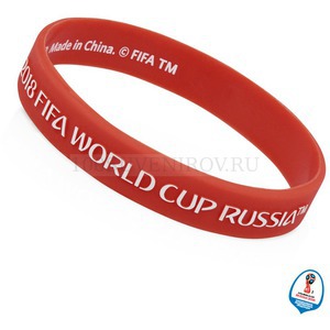 Фото Красный браслет из силикона 2018 FIFA WORLD CUP RUSSIA