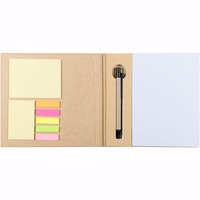 Набор канцелярский бумажный BRAINSTICK: блокнот, ручка, стикеры