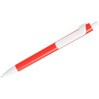 Ручка шариковая пластиковая FORTE NEON, неоновый оранжевый/белый