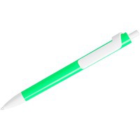 Ручка шариковая пластиковая FORTE NEON, неоновый зеленый/белый
