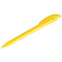 Ручка шариковая желтая из пластика GOLF SOLID