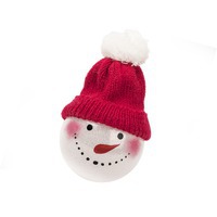 Елочные игрушки шары и Шар новогодний "Snowman", диаметр 8 см., пластик