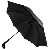 Радужный зонт-трость LIVERPOOL с ручкой-держателем,полуавтомат, нейлон, пластик
