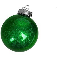 Шар новогодний FLICKER, диаметр 8 см., пластик, зеленый