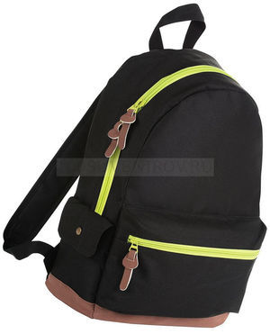 Фото Нестандартный рюкзак PULSE, черный/зеленый, V16 литров