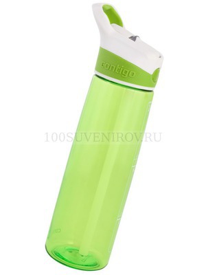 Фото Спортивная бутылка зеленая из пластика для воды ADDISON