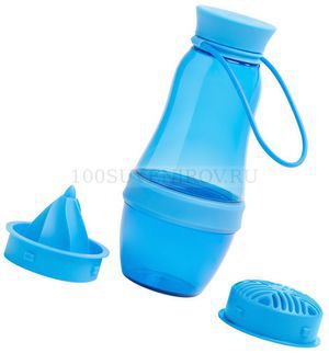 Фото Синяя бутылка из пластика для воды AMUNGEN