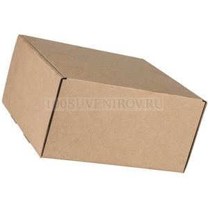 Фото Подарочная коробка коричневая из картона BOX, размер 20, 5*21*, МГК бур., самосборная