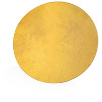 Значок металлический золотистый из латуни "КРУГ"
