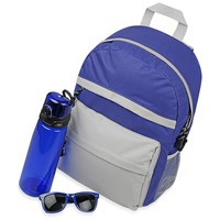 Набор синий из пластика CHIARO: рюкзак, бутылка спортивная, очки солнцезащитные
