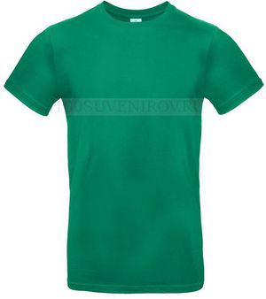 Фото Лучшая футболка E190 зеленая с полноцветом, размер M