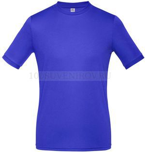 Фото Полиэстеровая футболка унисекс SCAMPER синяя, размер XS