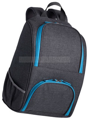 Фото Изотермический рюкзак серый с синим из полиэстера LITEN FEST, 23 литра