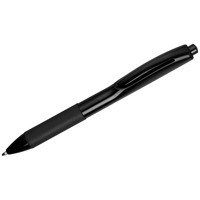 Ручка пластиковая черная из резины шариковая BAND с грипом