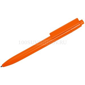 Фото Оранжевая ручка из пластика овая шариковая MASTIC