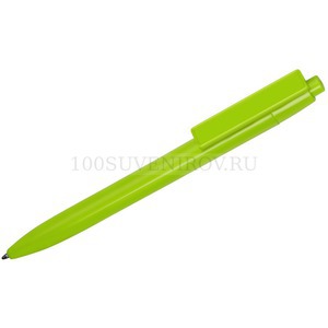 Фото Зеленая ручка из пластика овая шариковая MASTIC