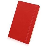 Книжка записная красная из бумаги А5 CLASSIC SOFT в линейку