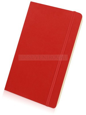 Фото Записная книжка красная из бумаги А5 CLASSIC SOFT в линейку