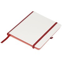 Картинка Дизайнерский двухцветный блокнот А5 Solid с резинкой, ляссе и петелькой для ручки от торговой марки Journalbooks