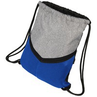 Спортивный рюкзак-мешок, серый/ярко-синий