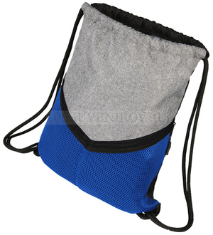 Фото Спортивный рюкзак-мешок (серый, ярко-синий)