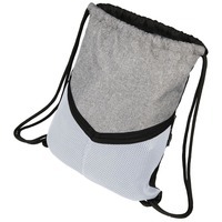 Спортивный рюкзак-мешок, серый/белый