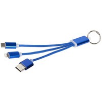 Зарядный кабель 3 в 1, ярко-синий