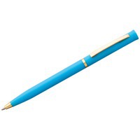 Ручка шариковая голубая из пластика EURO GOLD