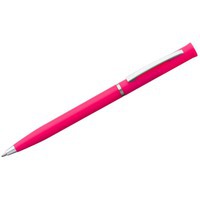 Ручка шариковая розовая из пластика EURO CHROME