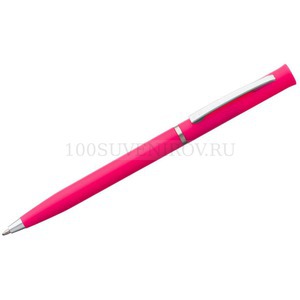 Фото Шариковая ручка розовая из пластика EURO CHROME