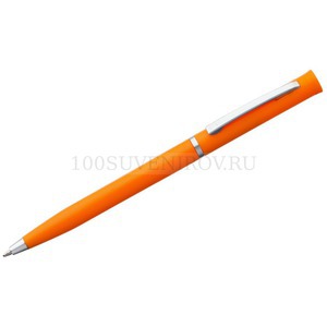 Фото Шариковая ручка оранжевая из пластика EURO CHROME