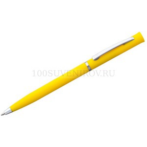 Фото Шариковая ручка желтая из металла EURO CHROME
