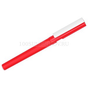 Фото Ручка-подставка пластиковая шариковая трехгранная «Nook» (красный)
