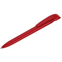 Ручка красная из пластика овая шариковая YES F