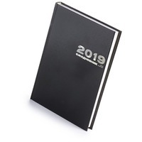 Датированный ежедневник БУМВИНИЛ-А5 на 2021 год под тиснение логотипа, 13,5 х 20,7 х 1 см. , черный