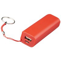 Недорогое портативное зарядное устройство SPAN-1200 mAh, 9 х 3 х 2,1 см под нанесение логотипа, красный