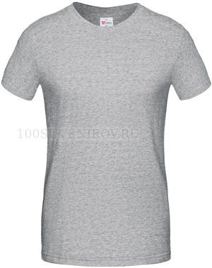 Фото Серая меланж футболка T-BOLKA 180 для шелкографии, размер XL