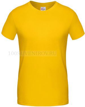 Фото Желтая футболка T-BOLKA 180 для вышивки, размер L