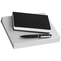 Набор Basis: ежедневник 10х16 см и ручка, черный