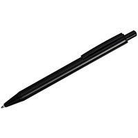 Ручка черная из металла ическая шариковая IRON