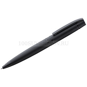 Фото Металлическая ручка черная из металла шариковая VIP GUM soft-touch с зеркальной гравировкой