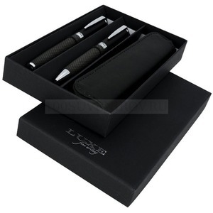 Фото Подарочный набор ручек «Carbon» «Luxe» (черный)