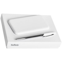 Набор белый из пластика HAND HUNTER CATCH: ручка, зарядник софт-тач