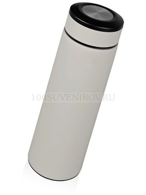 Фото Термоc «Confident» с покрытием soft-touch, 420 мл (серый, черный, серебристый)