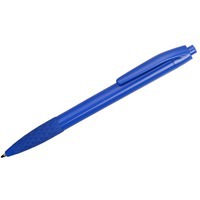 Ручка пластиковая синяя из пластика шариковая DIAMOND с грипом