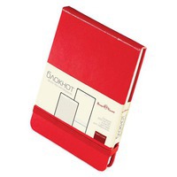 Маленький вертикальный блокнот Megapolis Reporter-А6, клетка, 9 х 13 х 1,3 см, красный