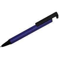 Ручка-подставка металлическая «Кипер Q», синий/черный