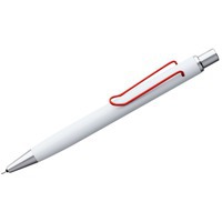 Акварельный карандаш механический Clamp, белый с красным
